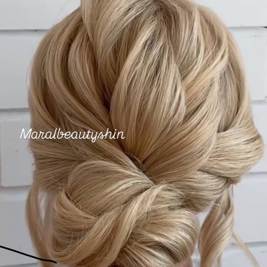Makeup updo